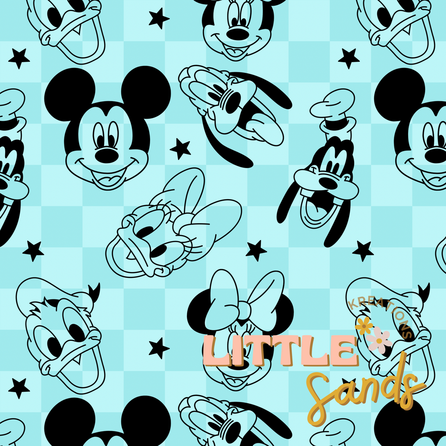 Turquoise rat checker