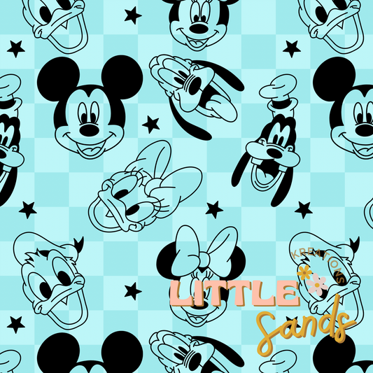 Turquoise rat checker